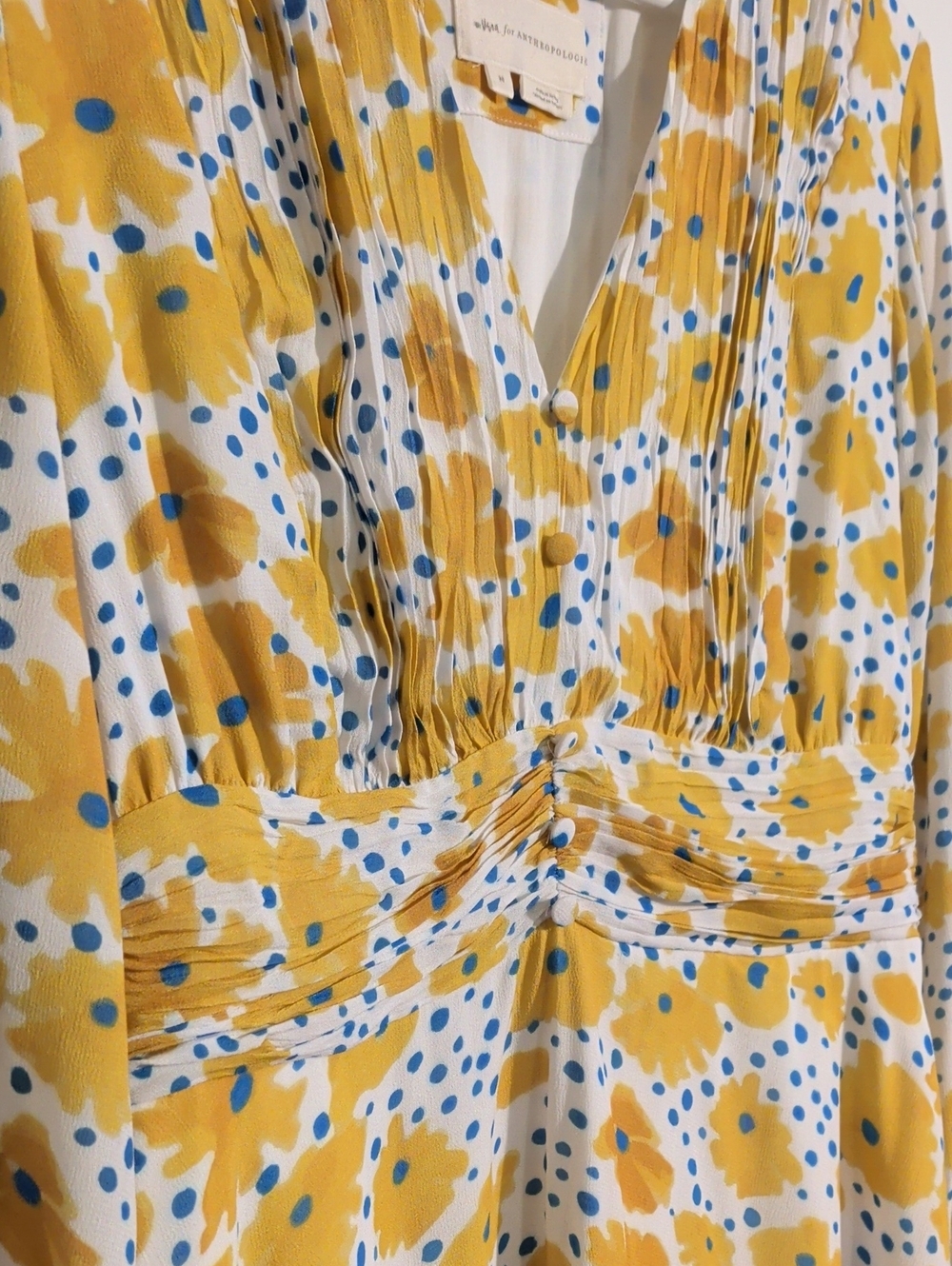 ANTHROPOLOGIE floral mini dress - size medium - Picture 6 of 12